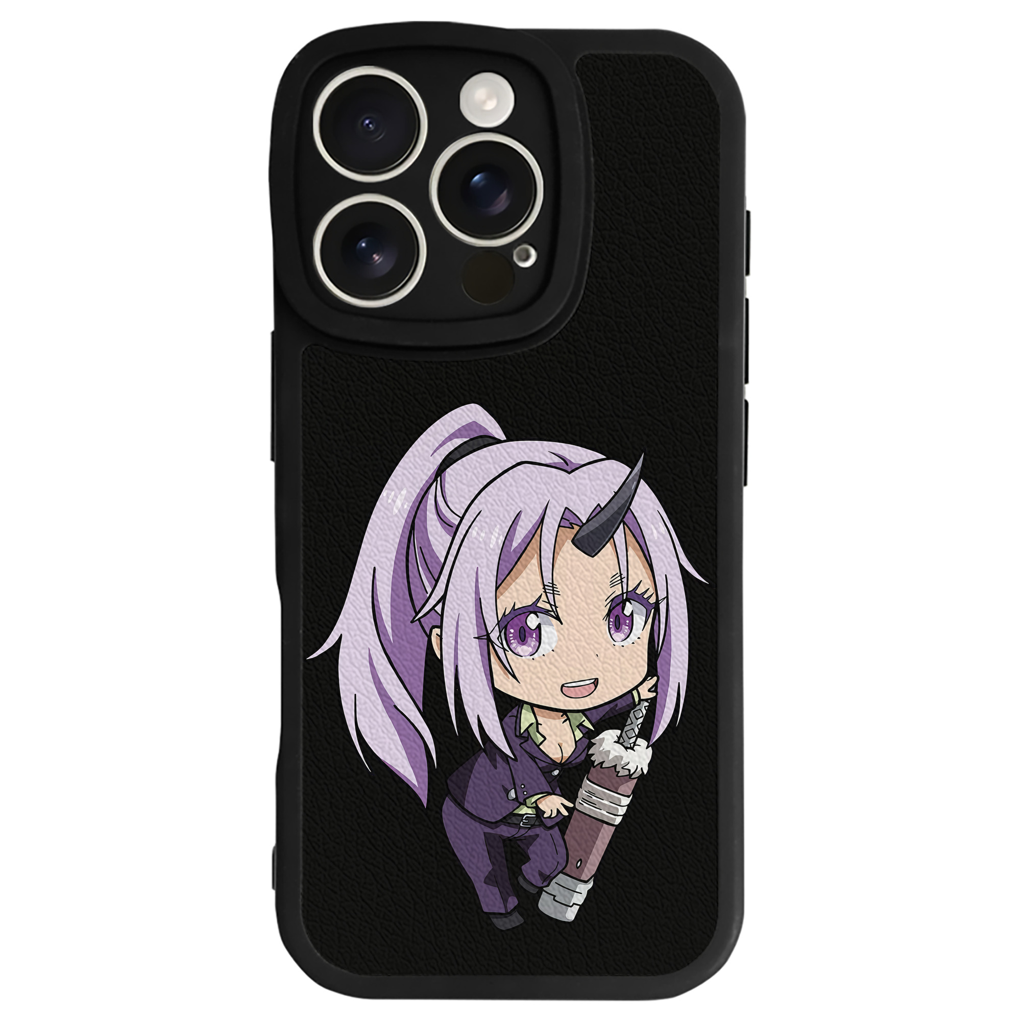 （画像用） 転スラ Regarding Reincarnated to Slime 【iPhone 16シリーズ対応】シリコンスマホケース（レザー調） 材質：シリコン